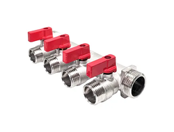 Коллектор STI с шаровыми кранами 3/4", 4 отвода 1/2"
