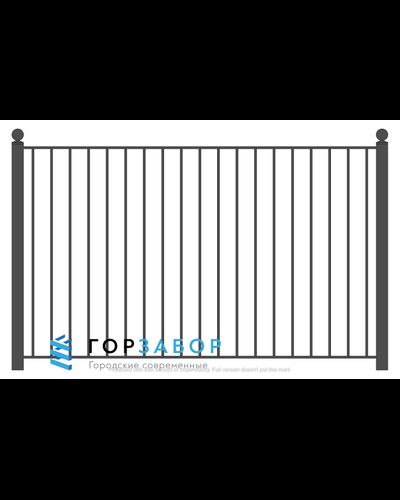 Мощная секция сварного забора SZ15-12 с усатновкой под ключ