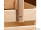 Кашпо деревянное 24.5×13.5×9 см, двухреечное люкс