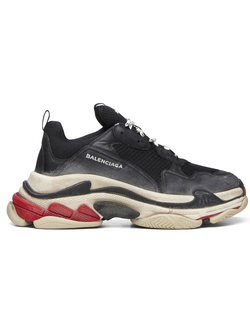 Женские кроссовки Balenciaga (Баленсиага) Triple-S Черно-серые женские (36-41)