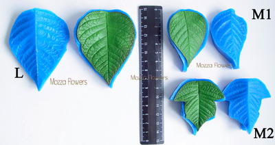 "Лист пуансеттии" Силиконовый молд (вайнер)