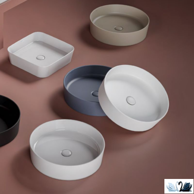 Раковина Creavit Loop LP040-00CB00E-0000 LP040 квадратная, глянец белоснежного цвета