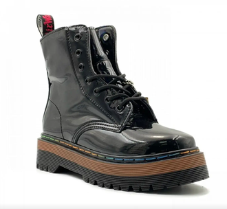 Dr. Martens Jadon Patent Rainbow Black (Черные)