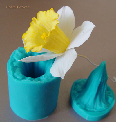 "Серединка нарцисса большая 3д" Силиконовый молд (вайнер)