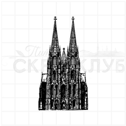 Штамп готический собор
