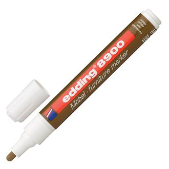 Маркер лаковый для мебели (paint marker) EDDING 8900, ретуширующий, 1,5-2 мм, нитро-основа, грецкий орех светлый, E-8900/614