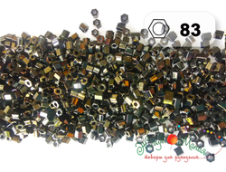 Toho Hexagon 11/0 - 5г - 83 Металлизированный ирис коричневый