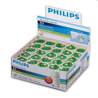 Стартер для люминесцентных ламп Philips S2 4-22W 220-240V (25 шт в упак)