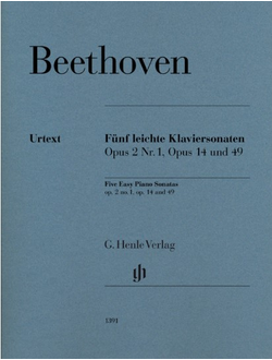 Beethoven. 5 leichte Klaviersonaten