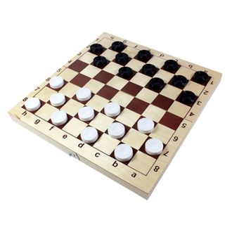 Настольная игра Шахматы и шашки пластмассовые 29х29см