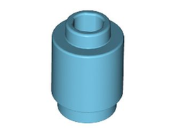 Brick, Round 1 x 1 Open Stud, Medium Azure (3062b / 4620909)