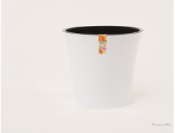 ГОРШОК "АРТЕ" 3,5 л, цвет Белый-Черный