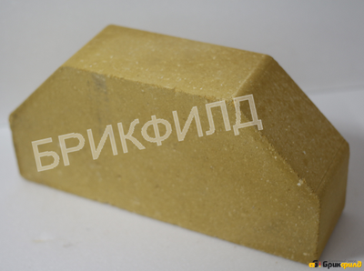 Кирпич облицовочный "Трапеция". Светло-желтый. Кирпичный завод Брик Филд