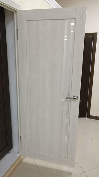 Дверь остекленная с покрытием пвх "М 11 Лес белый"