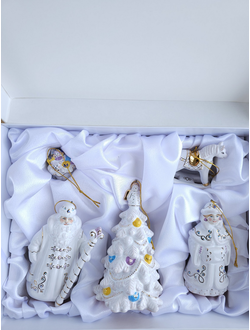 Комплект ёлочных игрушек "Рождественский подарок"