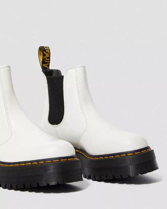 Dr Martens 2976 Smooth Platform Chelsea белые