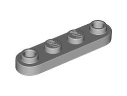 Plate, Round 1 x 4 with 2 Open Studs, Light Bluish Gray (77845 6456718)