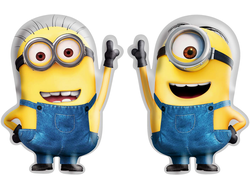 Шар (23''/58 см) Фигура, Банановые человечки, 1 шт