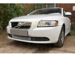 Защита радиатора Volvo S40 II (рестайлинг) 2007-2012 chrome низ