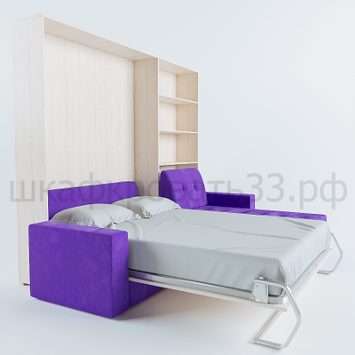 Шкаф-кровать с угловым диваном "Саймон" 160х200