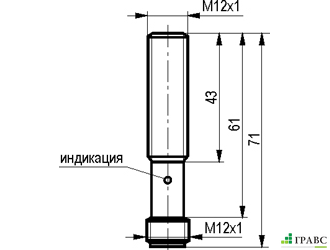 Индуктивный датчик ISB AC2A-31N-2-LS4