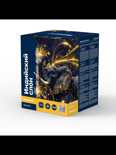 Батарея салютов "Индийский слон" 1,2" 25 выстр., 6 эффектов