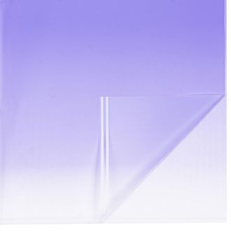 Пленка матовая "Градиент с двойной белой полосой" 58*58см 20шт Фиолетовый ПЛ02/6