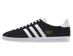 Adidas Gazelle с лого черные