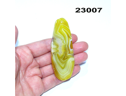 Агат натуральный тонированный (срез) арт.23007: 25,9г - 82*31*5мм