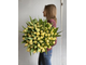 Желтые тюльпаны, букет тюльпанов, 99 тюльпанов, тюльпаны купить в москве, цветы с доставкой