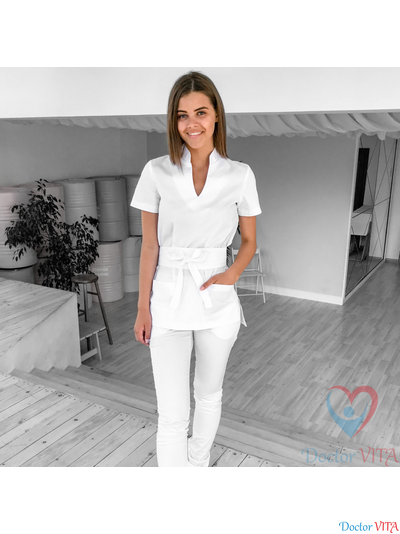 БЛУЗА DOCLIKE DL418 Белая