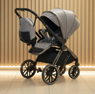 Детская коляска 3 в 1 Luxmom 777 Серый