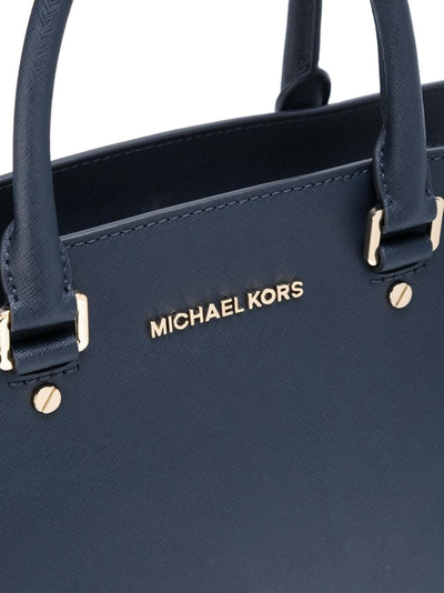 Сумка Michael Kors Selma Large синего цвета