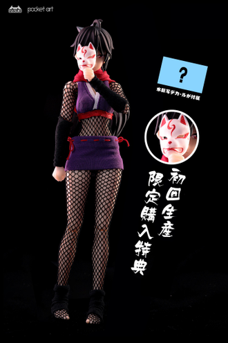 ПРЕДЗАКАЗ - Хаги, девочка-ниндзя - КОЛЛЕКЦИОННАЯ ФИГУРКА 1/12 Pocket Art Series NO.2 Female Ninja Hagi (PA002) - HASUKI ?ЦЕНА: 7800 РУБ.?