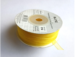 лента капроновая OR-6 "BLITZ", ширина-6 мм, цвет-желтый(014), отрез-1 м