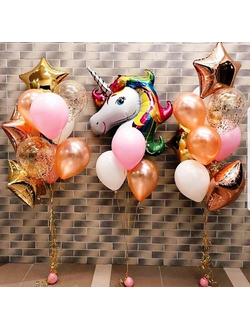 Композиция премиум "Радужный единорог" 2