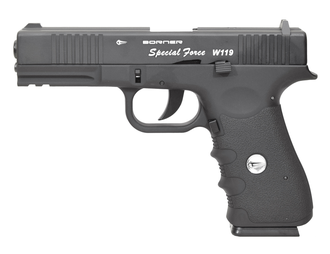 Пистолет пневматический Borner W119 (Glock 17), калибр 4,5 мм, 3 Дж