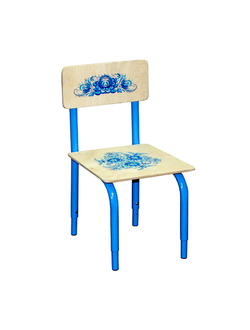 СТУЛ ДЕТСКИЙ НА МЕТАЛЛОКАРКАСЕ РЕГУЛИРУЕМЫЙ ФГК УФ печать