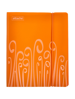 Бизнес-тетрадь Attache Fantasy А5, 120л, на резинке, с разделителями, оранжевый