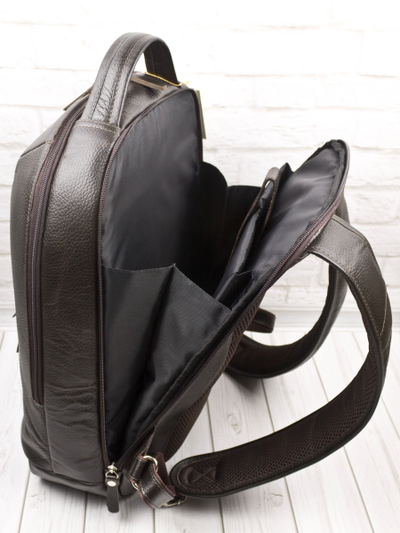 Кожаный рюкзак Roverano brown (арт. 3110-04)