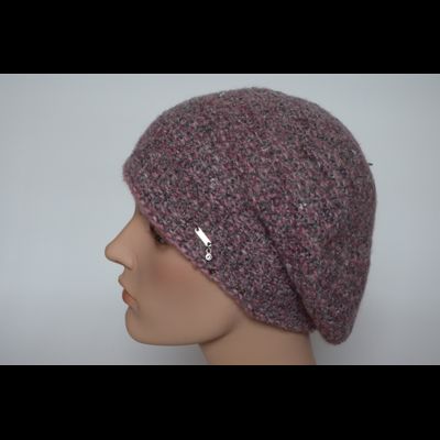 Розовый берет с пайетками женский Vizio Италия 6532