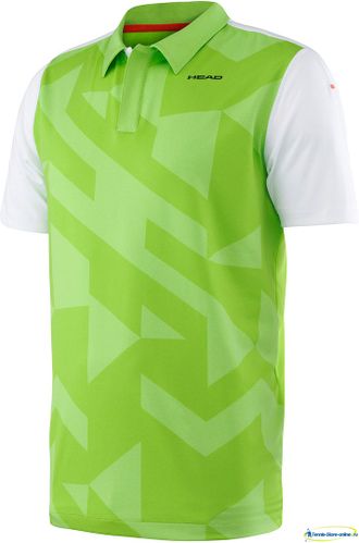 Теннисное поло Head Vision B Camden Polo Shirt (green)