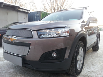 Оригинальная защита радиатора Chevrolet Captiva 2013- рестайлинг (2 части)