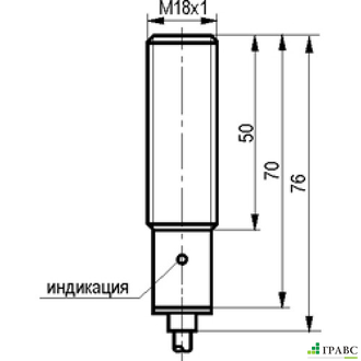 Индуктивный преобразователь перемещения ISAB A41A-43P-5-P