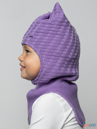 Шапка-шлем 24201-05 х/б подклад, фиалковый 52-54