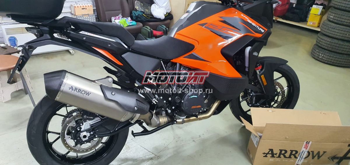 Титановый глушитель Arrow Sonora KTM 1290 Super Adventure S 2021 2022 2023 артикул 72001SK