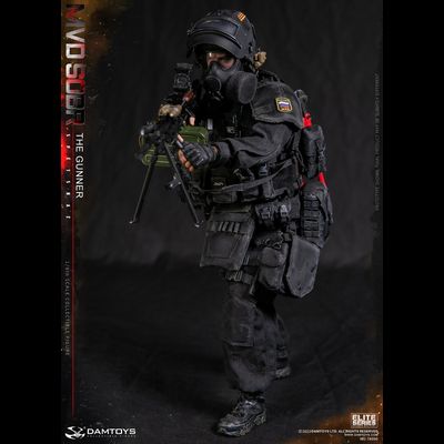Пулеметчик СОБР - КОЛЛЕКЦИОННАЯ ФИГУРКА 1/6 RUSSIAN SPETSNAZ MVD SOBR PKM GUNNER (78095) - DAMTOYS