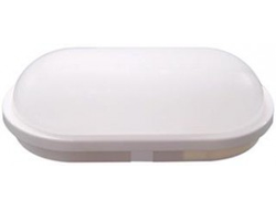 Светильник накладной LEEK св/д влагозащ. овал 12W(840lm) 6K без уп165x242x96 пласт/банник ЖКХ НПП IP65 LE061100-0014