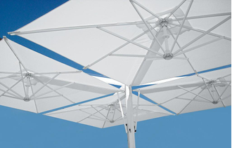 Профессиональный четырехкупольный зонт, Galileo Aluminium