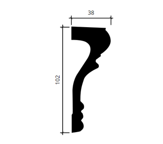 Молдинг 1.51.355 - 102*33*2000мм